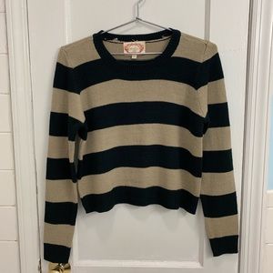 Stripped Cropped Sweater
